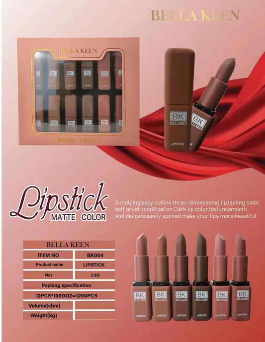 Bella Keen Nude Lipstick Set BK004