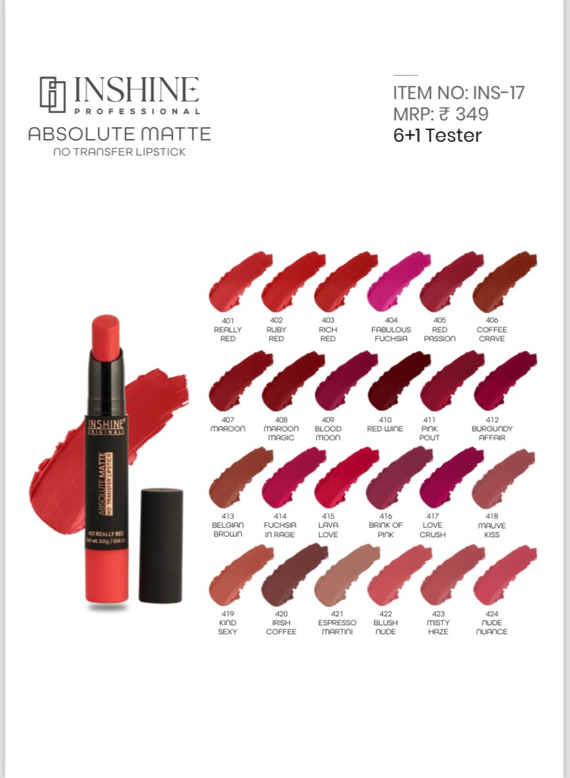 Inshine No Transfer Lipstick INS-17