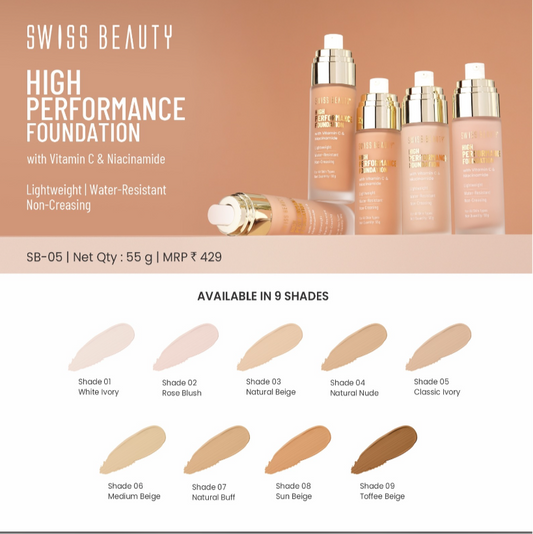 Swiss beauty high coverage foundation