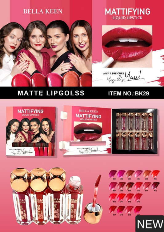 Bella Keen Liquid Lipstick set Bk029