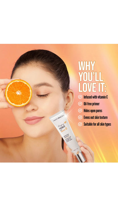 Hilary Rhoda Prepping Up Primer with Vitamin C
