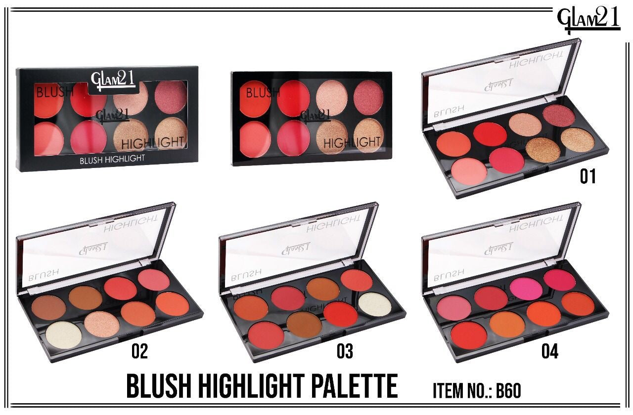 Glam21 Blush Highlighter Palette B-60