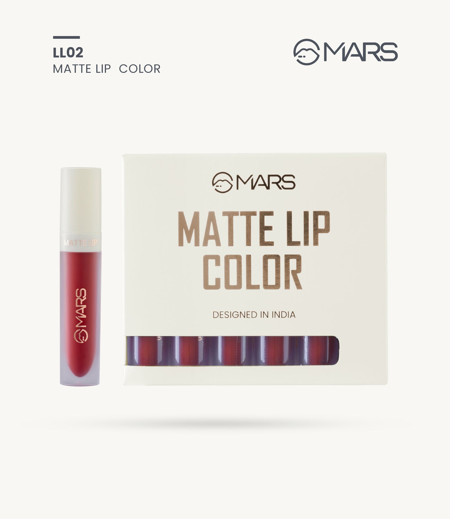 Mars waterproof Nontransfer Liquid lipstick Ll02