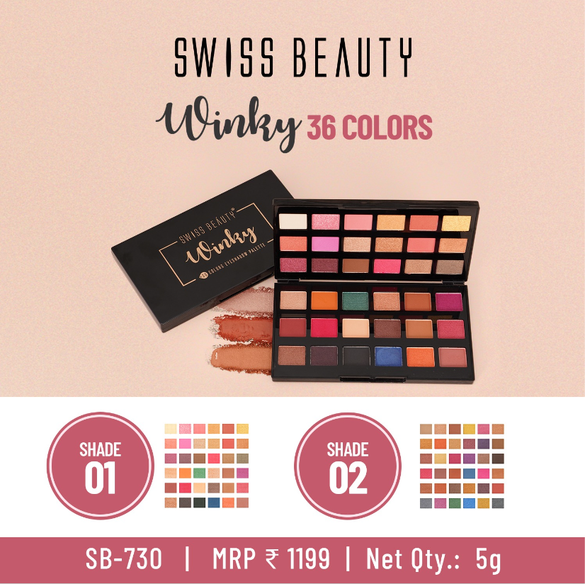 Swissbeauty Winky Eyeshadow Palette SB-730