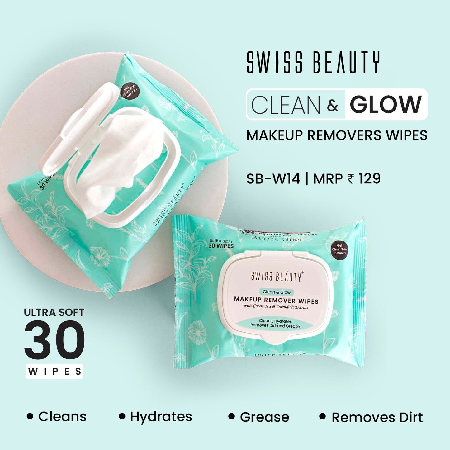 Swissbeauty Makeup Remover Wipes SB-W14