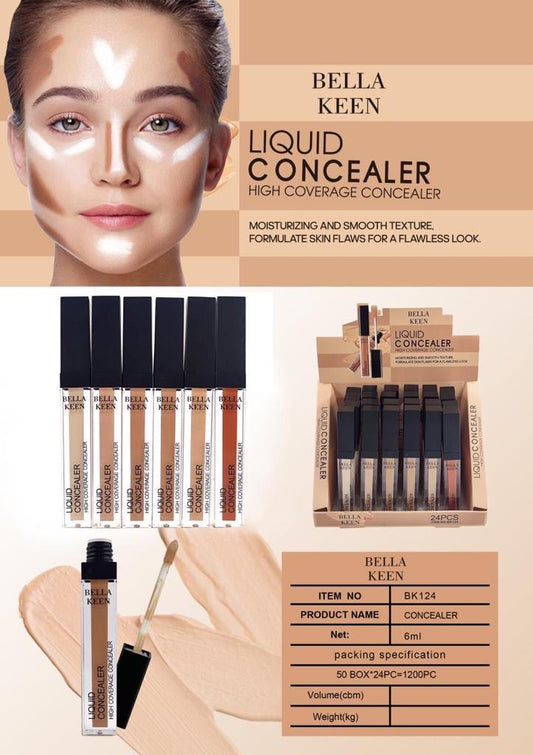 Bella Keen Liquid Concealer BK-124 24 Pcs set