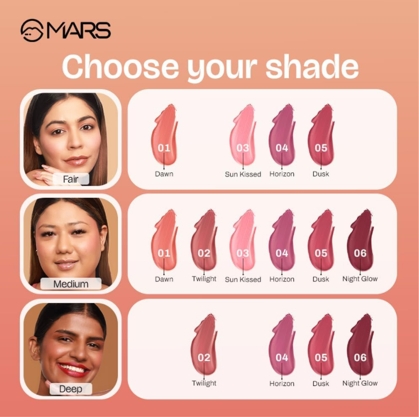 Mars Liquid Blusher 6 Colors