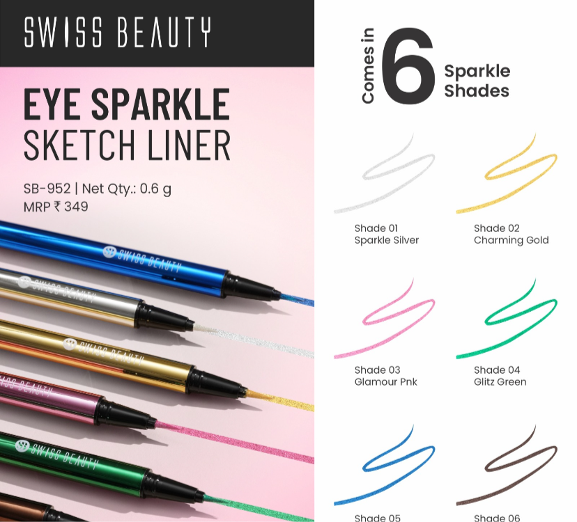 Swissbeauty Sparkle Sketch Liner SB-952