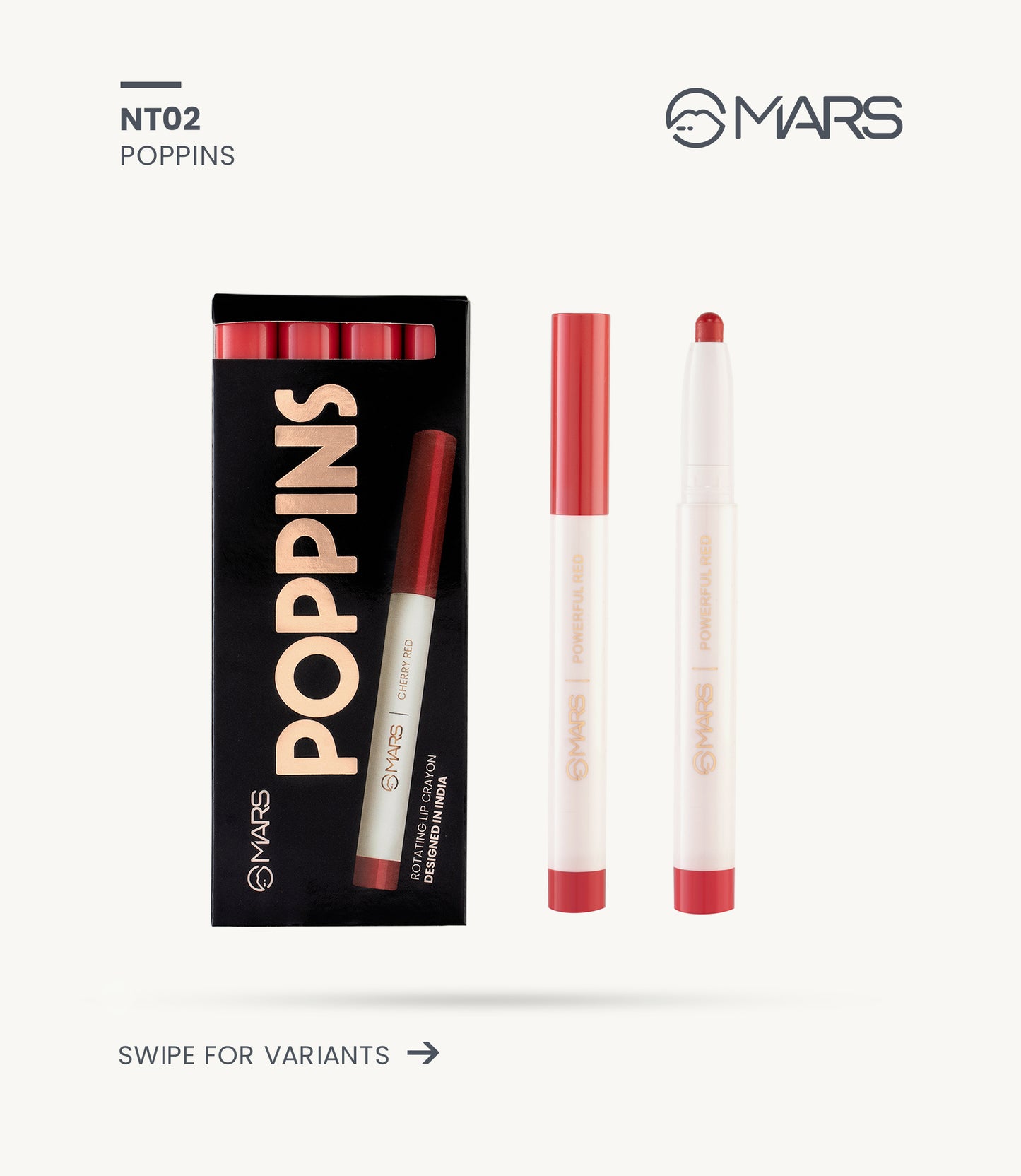 Mars Poppins Non Transfer Lipstick NT02