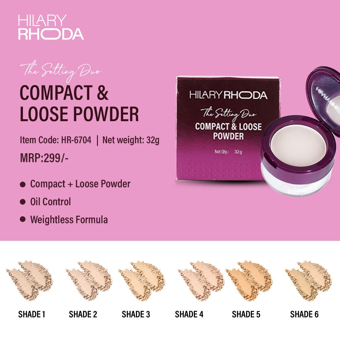 Hilary Rhoda Compact and Loose Powder