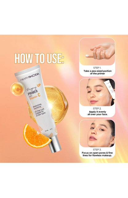 Hilary Rhoda Prepping Up Primer with Vitamin C