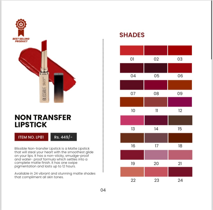 Blissible Non transfer Lipstick Lp0081