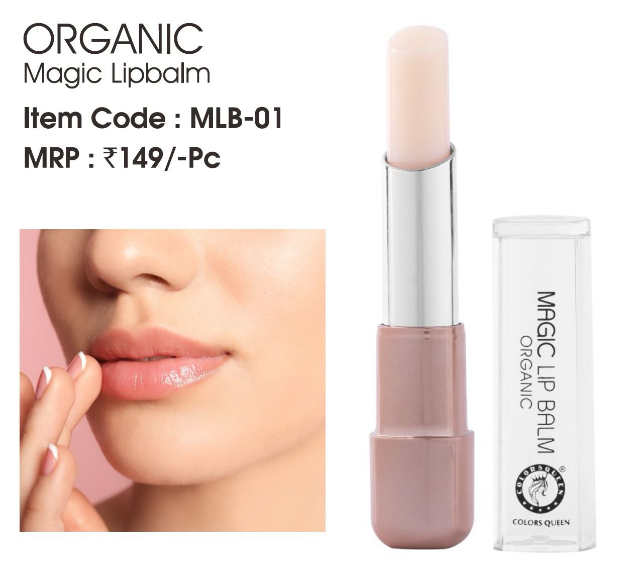 Colors Queen Organic Magic Lip Balm