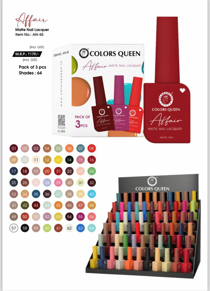 Colors Queen Affair Matte Nail Lacquer(AN-65)