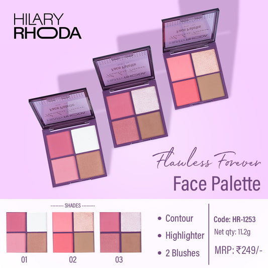 Hilary Rhoda Flawless Forever Face Palette(HR-1253)