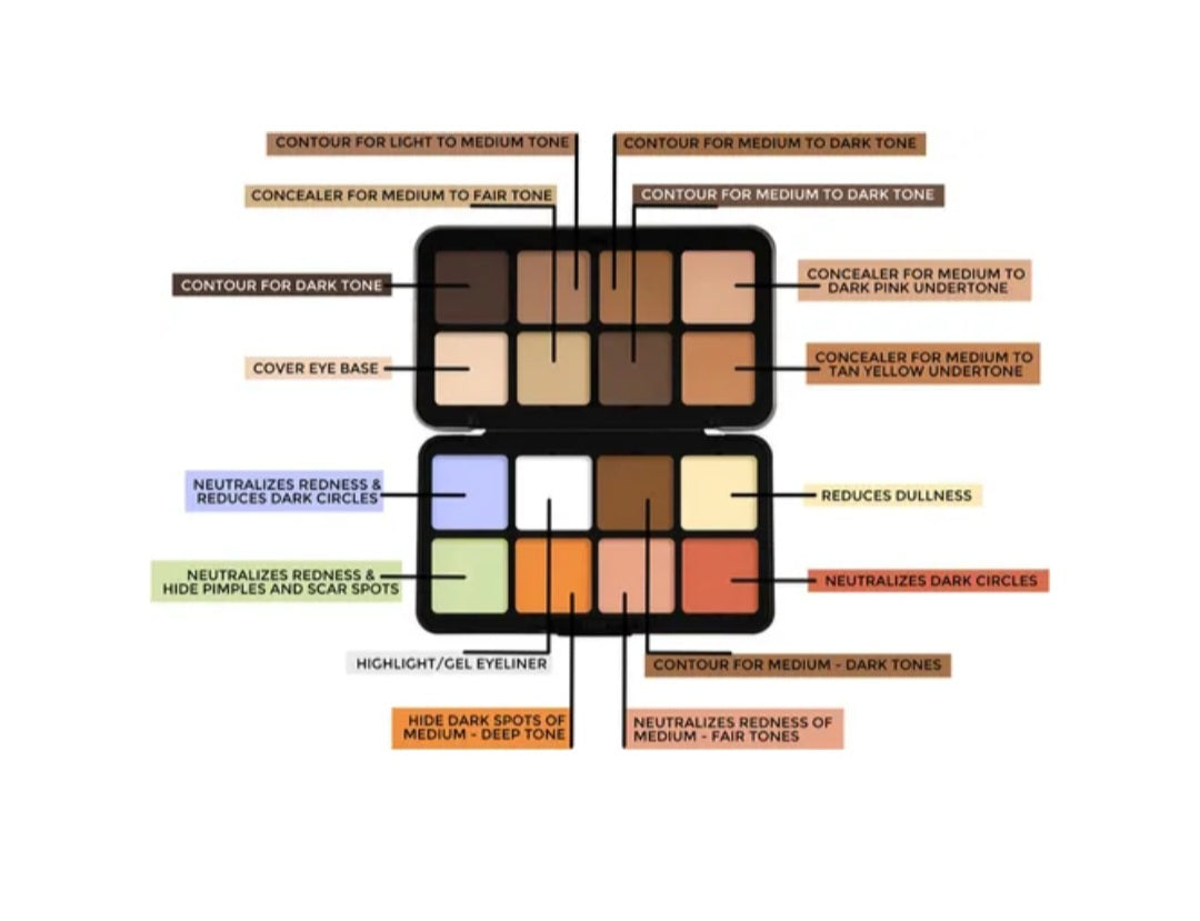 Forever52 16 Color Camouflage HD Concealer Palette chp001